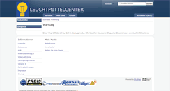 Desktop Screenshot of leuchtmittelcenter.com